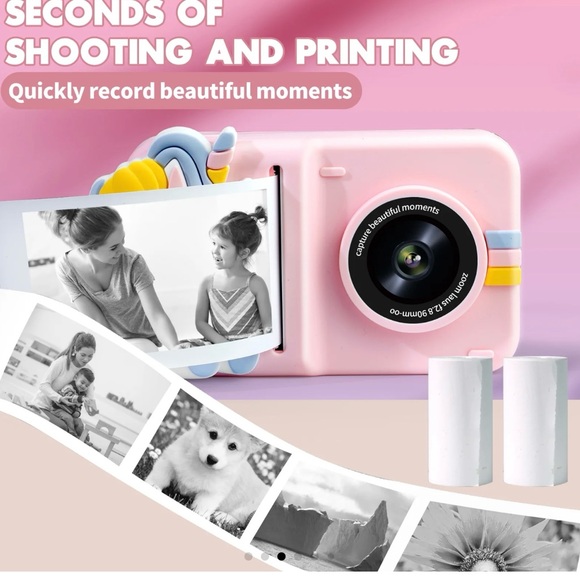 Print and color kids Polaroid camera brand new color, pink - Picture 7 of 8